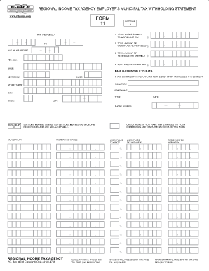 Rita Form 11 Fillable