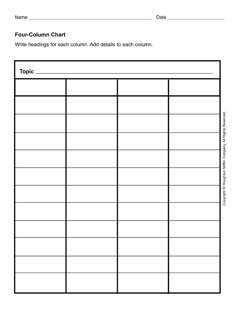 Blank Chart  Form