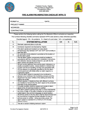 Nfpa 72  Form