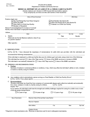  Dcfs Cfs 602 Form 2016-2024