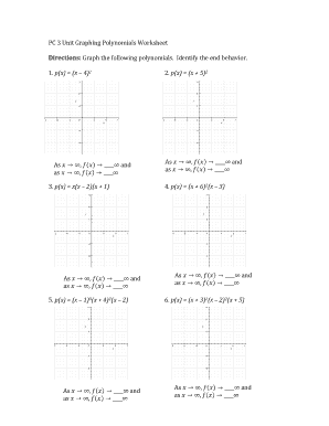 Graphing Polynomials Worksheet  Form