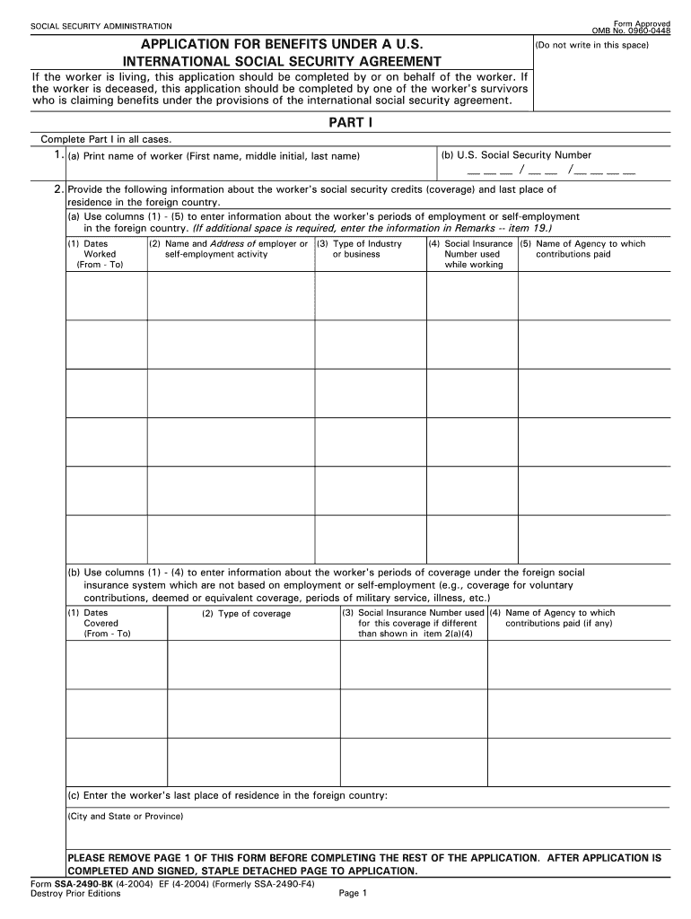  Ssa 2490  Form 2004