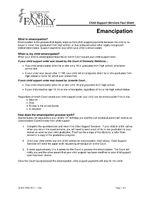 Emancipation Forms