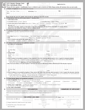 Kyc Format in Word