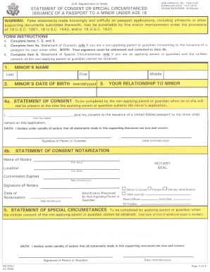 Statement of Consent  Form