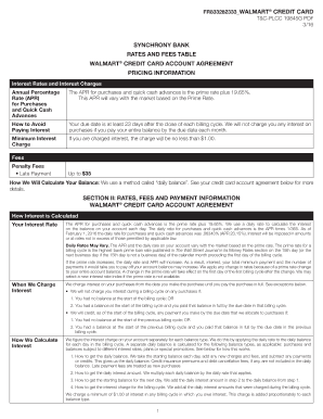 Synchrony Bank Statement PDF  Form