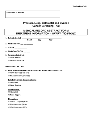 Medical Abstract  Form