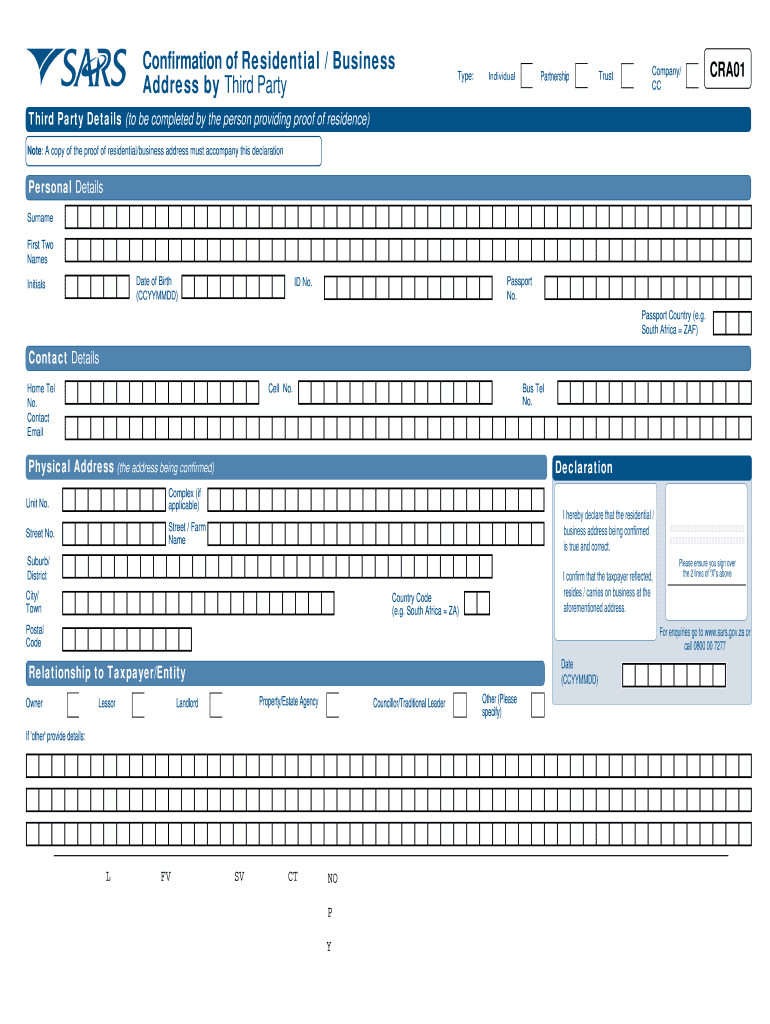 Cra01 Form