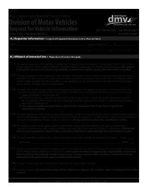 Wv Form Dmv Vehicle