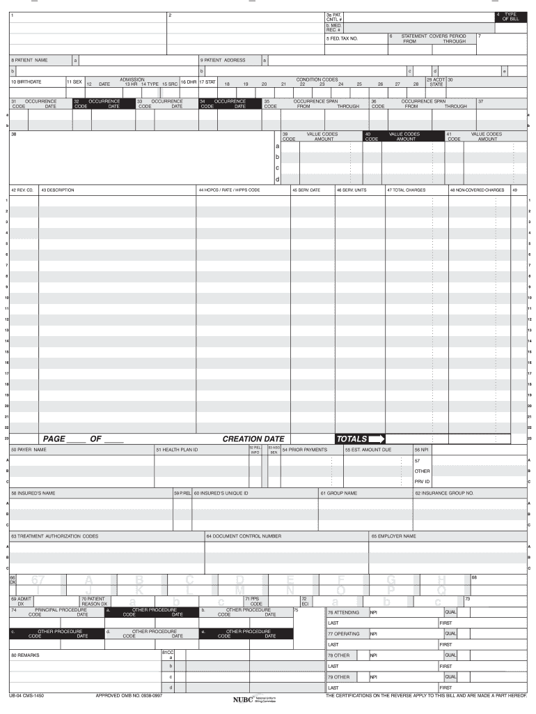 Health Insurance Claim Form CDC Cdc