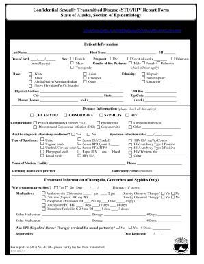  Alaska Disease Form 2016