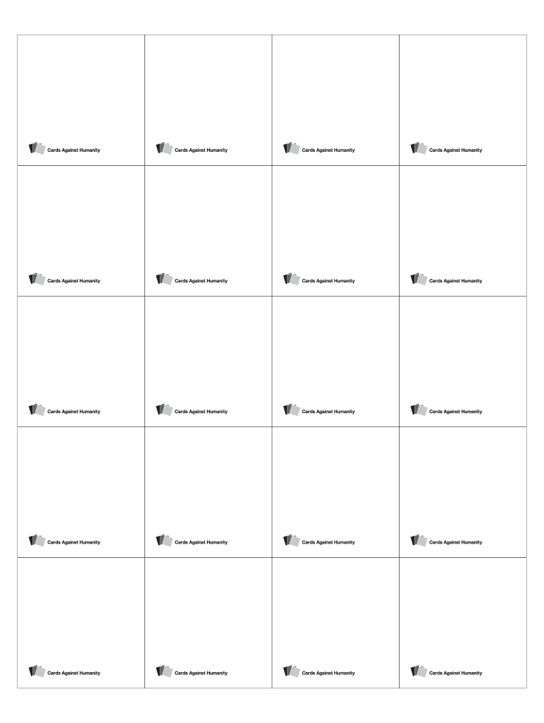 Cards Against Humanity Template Fill Out and Sign Printable PDF