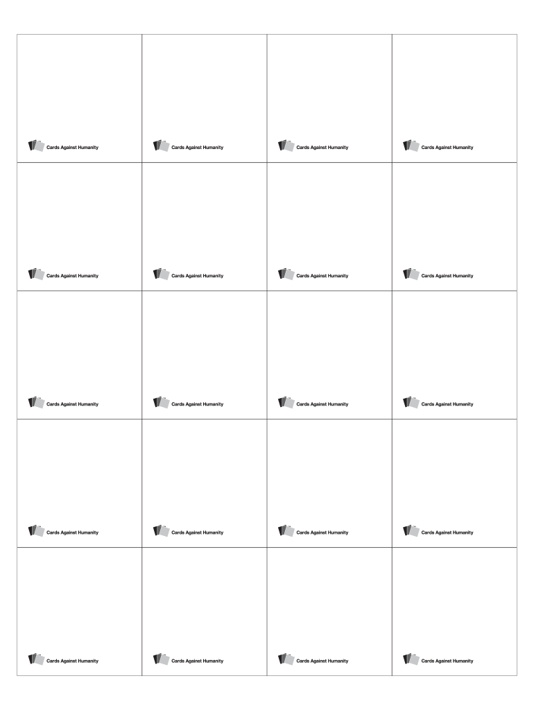 Cards Against Humanity Template  Form