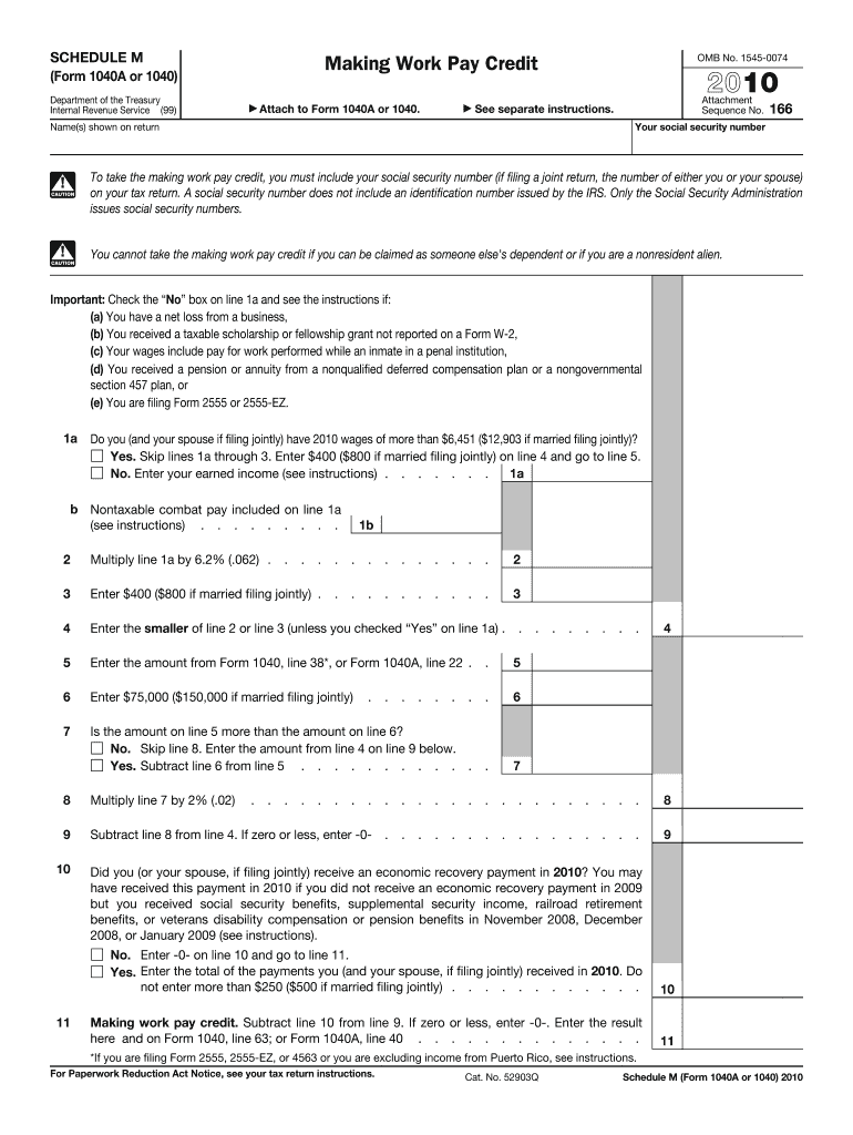  1040 Form 2010-2024