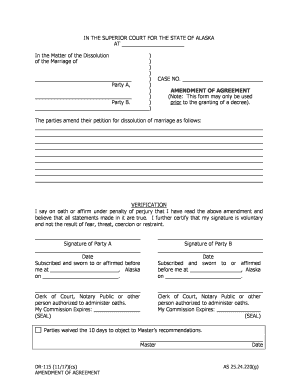  DR 115 Amendment of Agreement 10 15 Domestic Relations 2017-2024