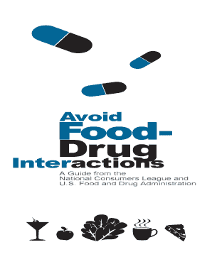 Avoid Food and Drug Interactions PDF U S Food and Drug Fda  Form
