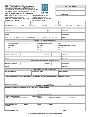 La Care Authorization Form