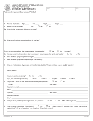  Missouri Disability Application PDF 2015