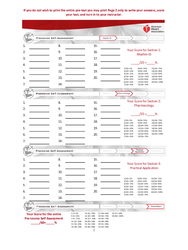 Acls Pretest  Form