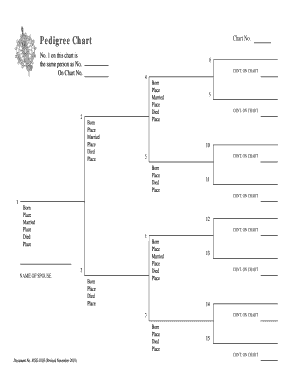 Fillable Pedigree Chart