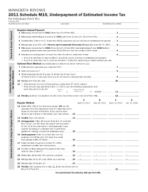  Minnesota Fillable Tax Forms 2011