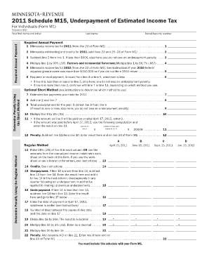 Minnesota Fillable Tax Forms 2011