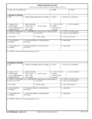  Army Da Form 3068 2010