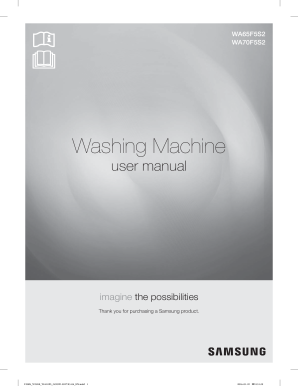 Samsung Washing Machine Manual Top Loader  Form