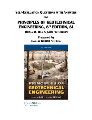 Principles of Geotechnical Engineering 8th Edition PDF  Form
