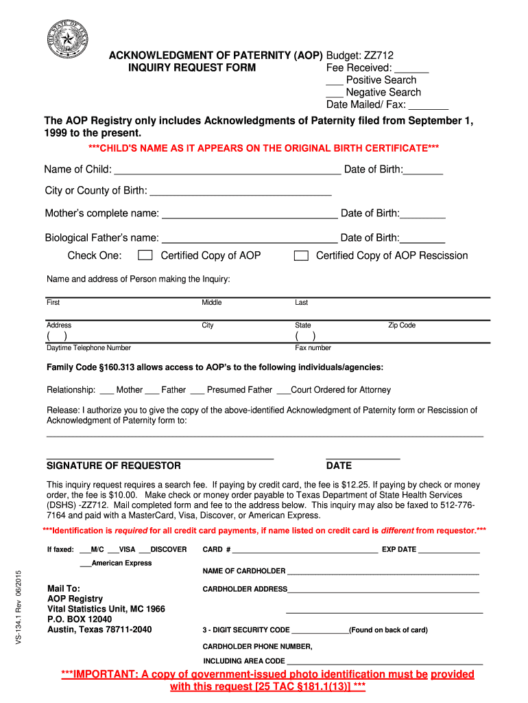  Vs1341  Form 2015