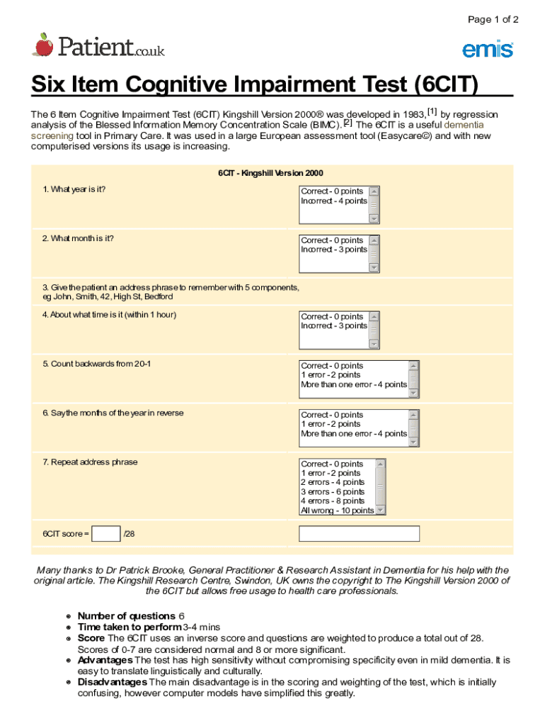 6cit  Form