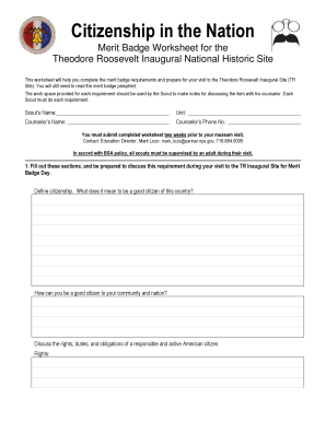 Citizenship in the Nation Worksheet  Form