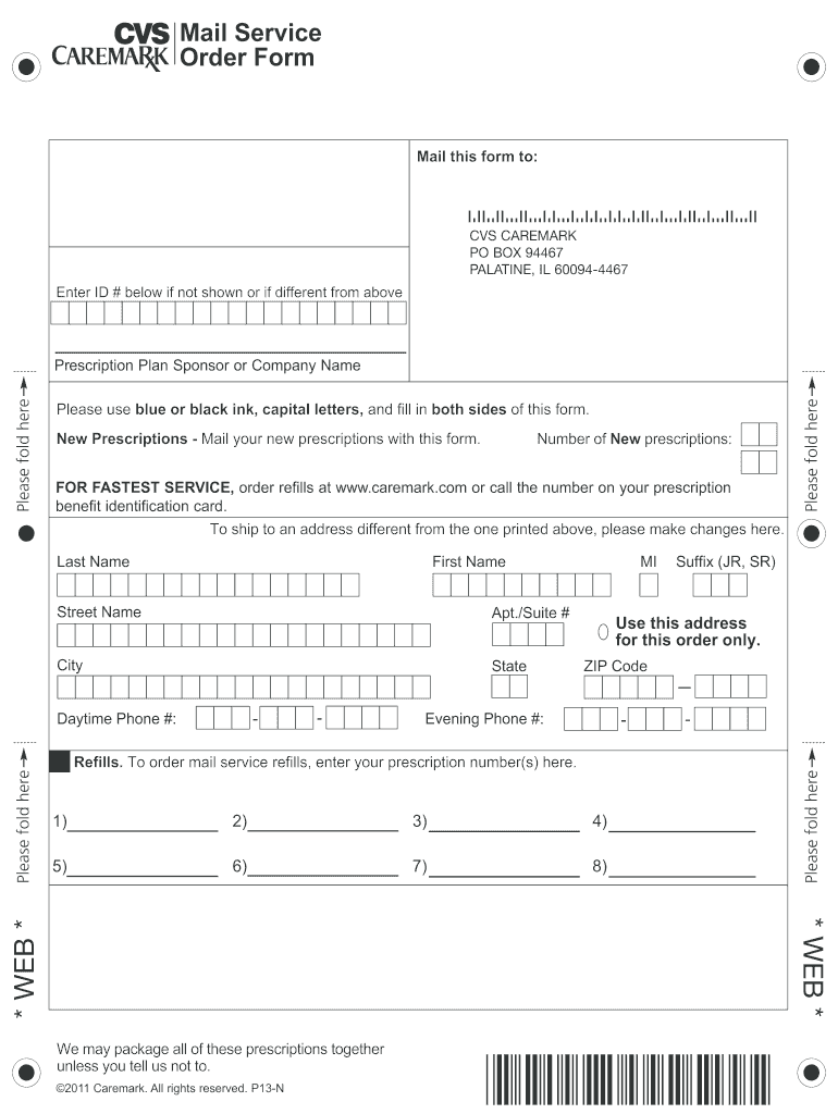 Silverscript Mail Order  Form
