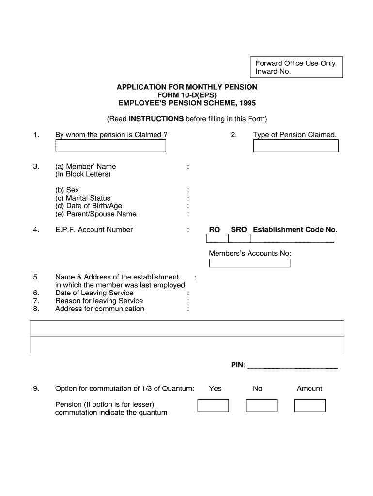  Form 10d in Pf 1995-2024
