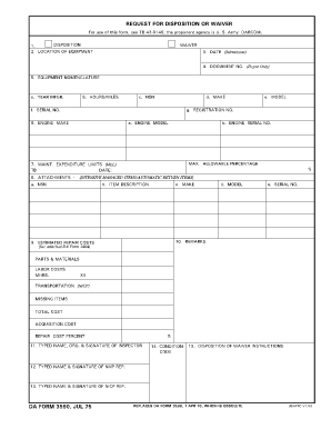 Disposition Form