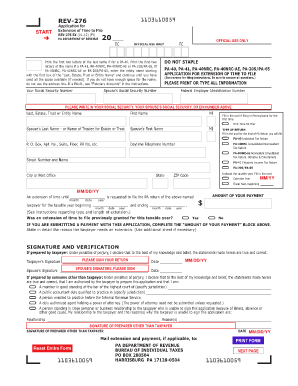 Rev 276 Extension  Form