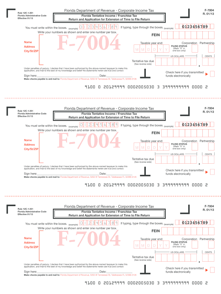  F 7004 Form 2017