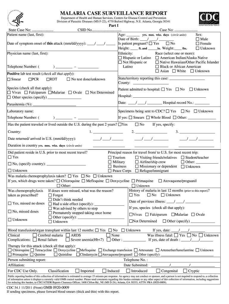 Specify Cdc Report Get  Form