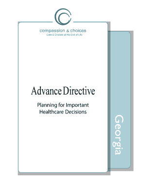 Advance Directive for Healthcare Georgia Northside Hospital Form