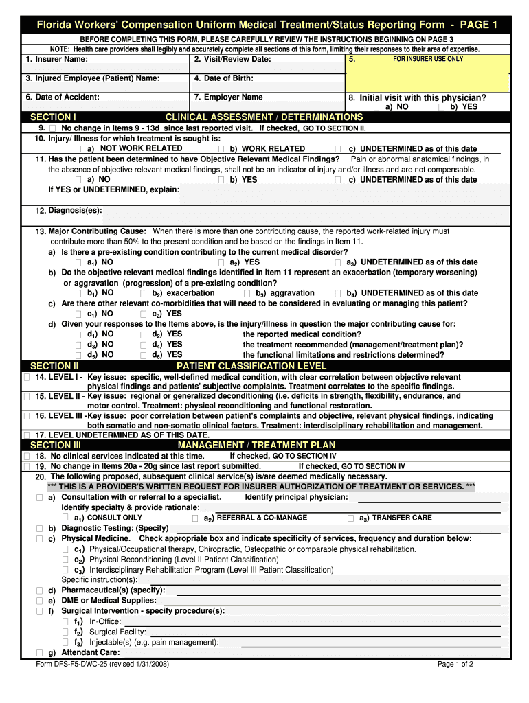 Dwc 25  Form