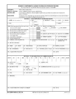 Da Form 5690