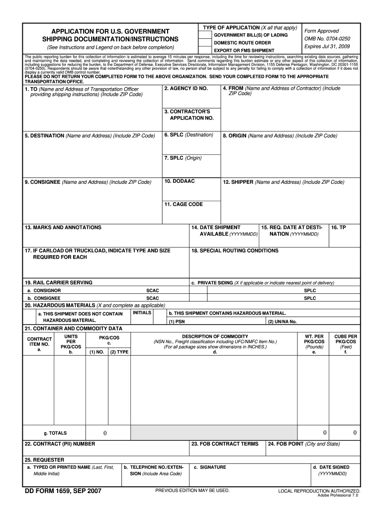 Dd and Documentation Form