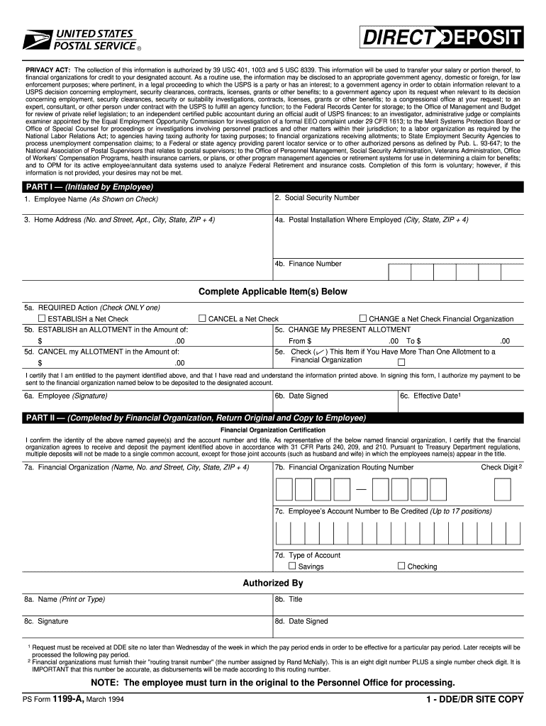  1199 Direct Deposit PDF 1994-2024