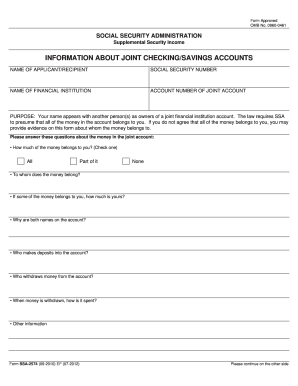 Ssa 2574  Form