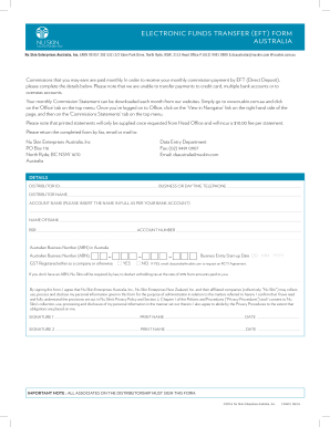 Nuskin Australia  Form