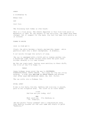 Fargo Screenplay PDF  Form