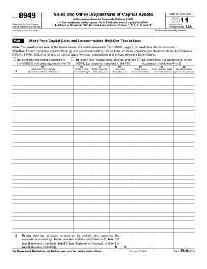 Form 8949 Fillable