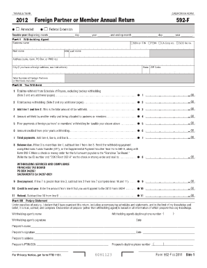 592 F Form