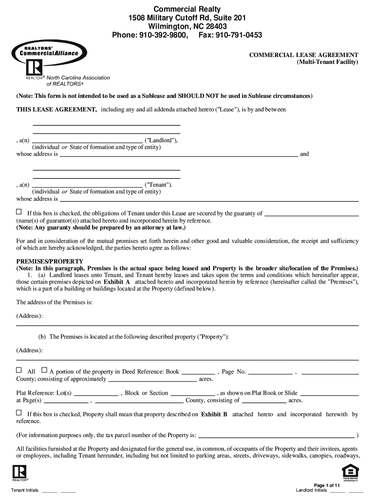 Multiple Tenant Lease Agreement Template Form Fill Out and Sign