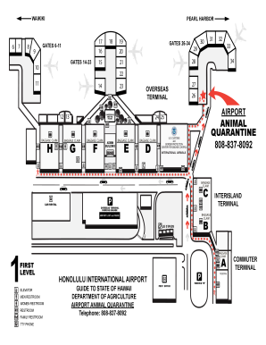 Honolulu Airport Map  Form